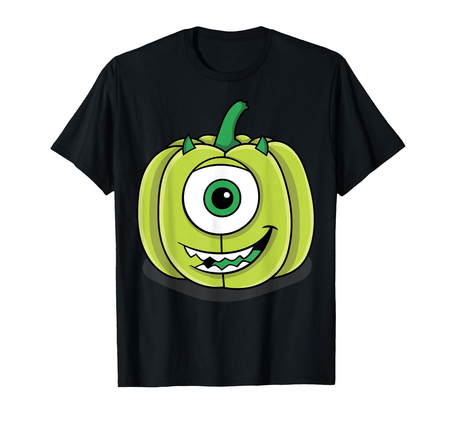 Disney Pixar Monsters Inc. Mike Green Pumpkin Halloween T-Shirt