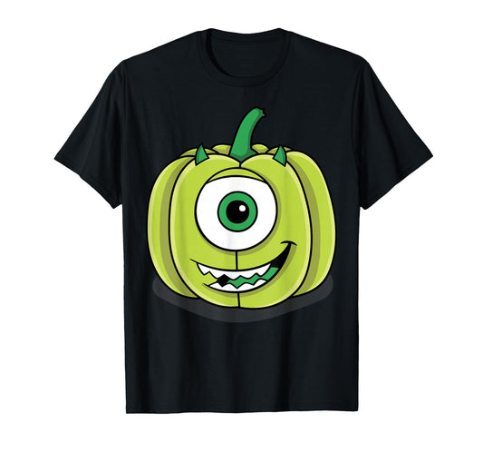 Disney Pixar Monsters Inc. Mike Green Pumpkin Halloween T-Shirt