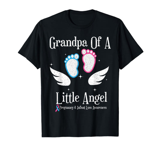 Grandpa Of A Little Angel Pregnancy and Infant Loss t-Shirt T-Shirt
