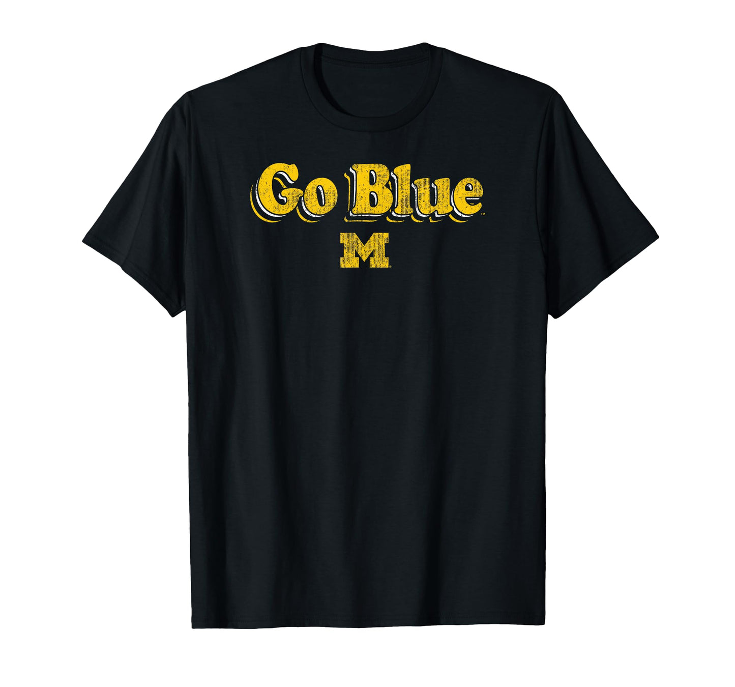 Michigan Wolverines Vintage Go Blue Navy Officially Licensed T-Shirt