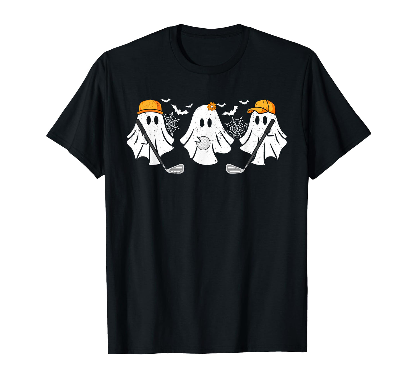 Ghost Golf Ball Player Funny Halloween Costume For Men Women T-Shirt