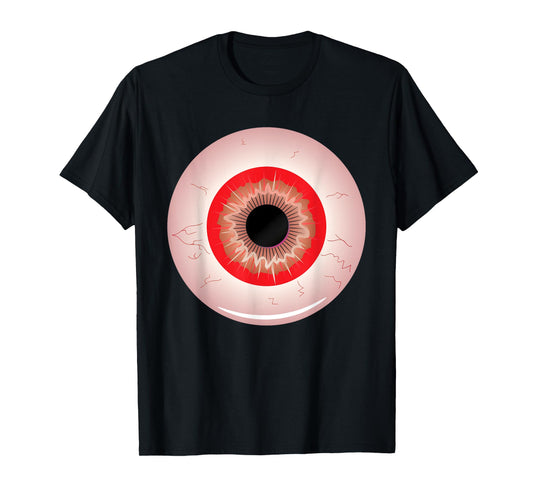 Eye-ball Lazy Halloween Costume Spooky Scary Funny T-Shirt