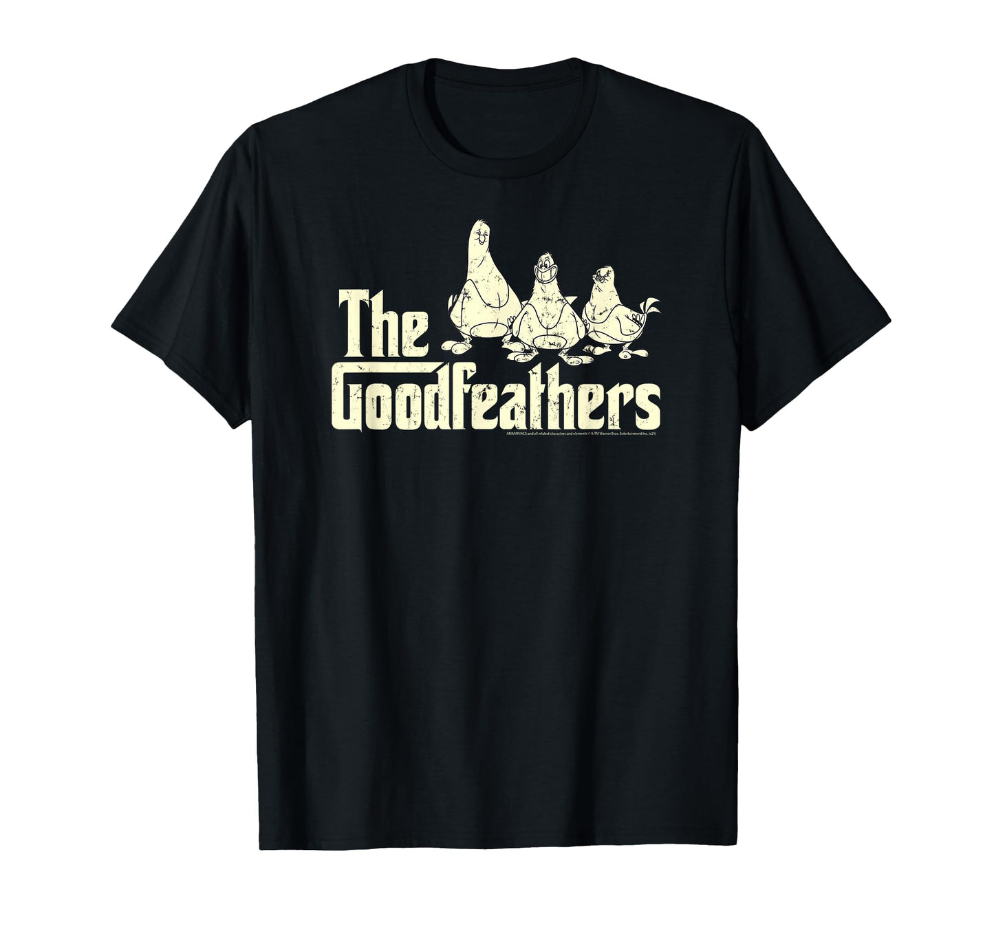 Animaniacs The Goodfeathers Vintage Logo Cartoon T-Shirt