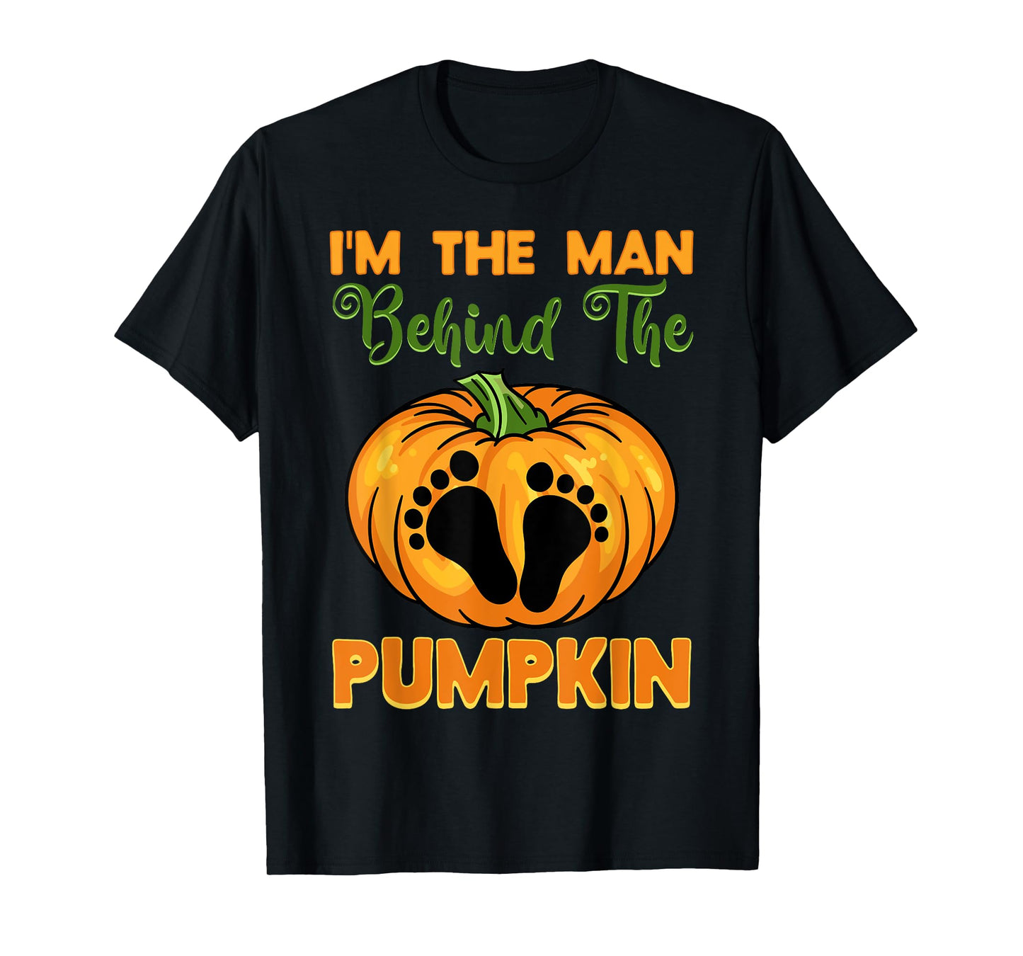 Halloween Gender Reveal Party The Man Behind The Pumpkin T-Shirt