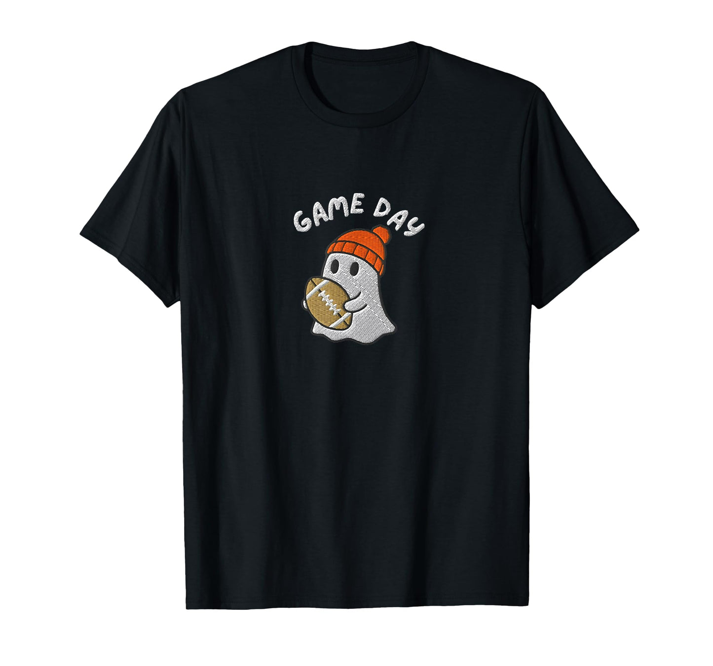 Football Game Day Ghost Halloween T-Shirt