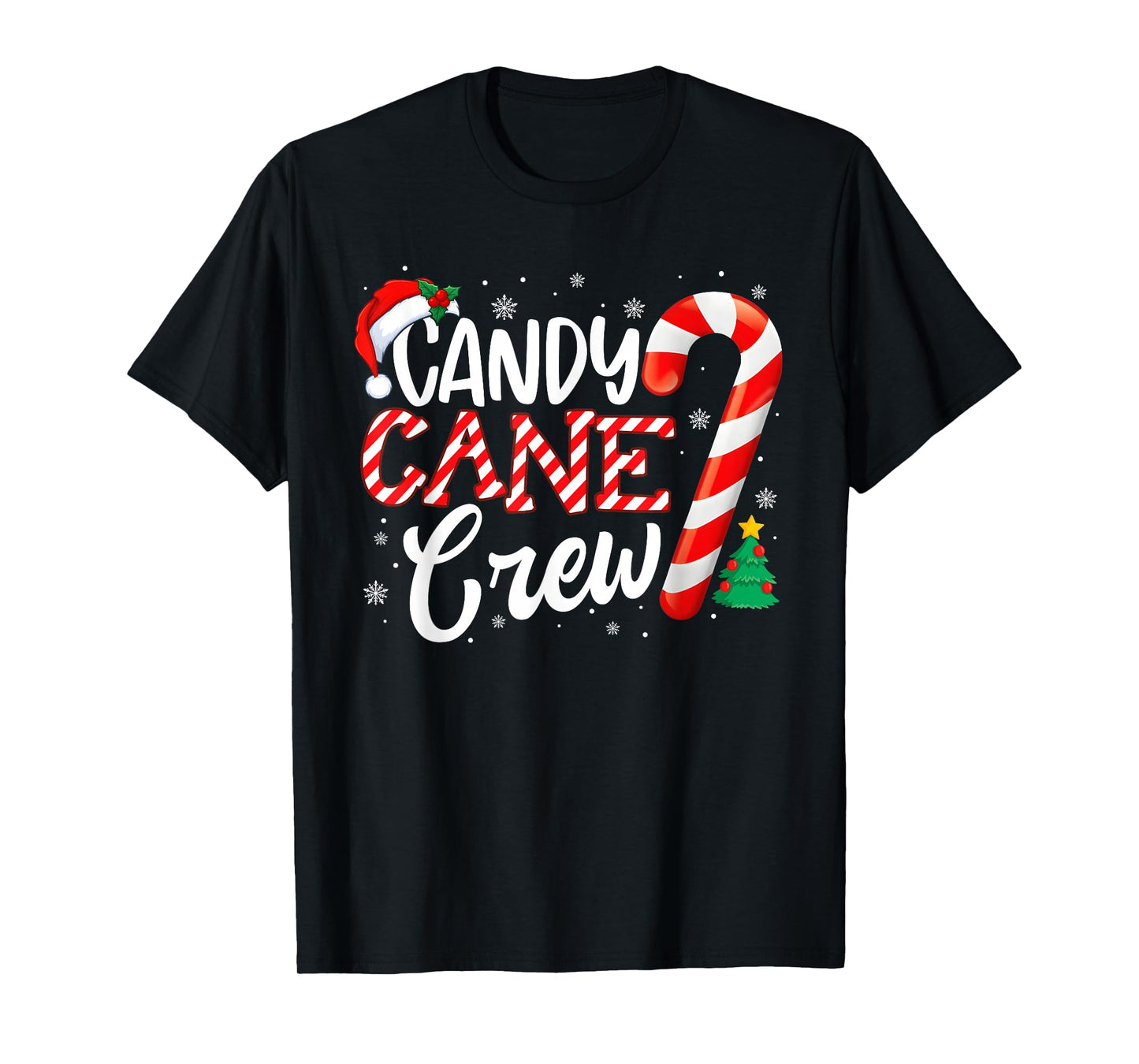 Candy Cane Crew Funny Xmas Christmas Pajamas Men Women Kids T-Shirt