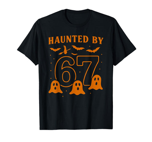 Haunted by 67 Meme Halloween Ghost Graphic T-Shirt