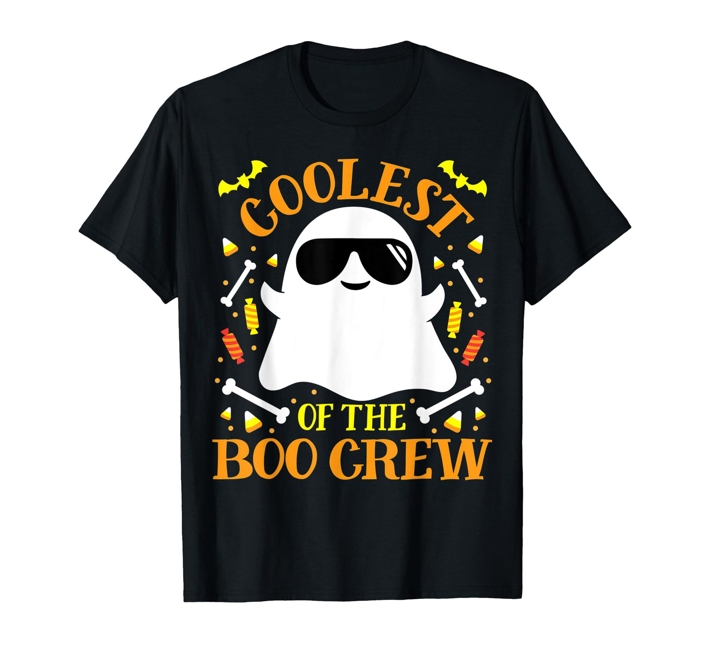 Coolest Boo Crew Ghost Matching Funny Set Boy Girl Halloween T-Shirt