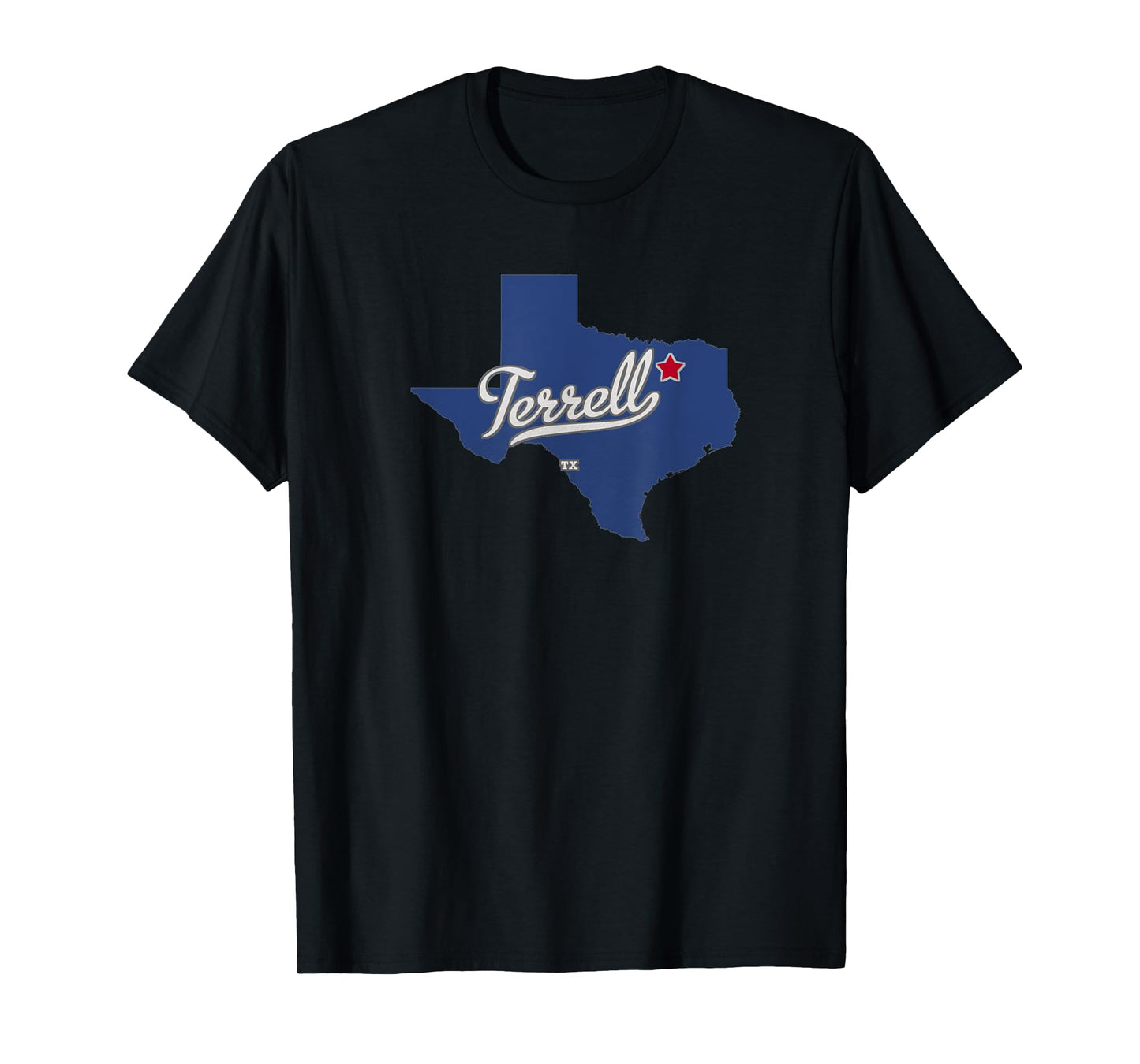 Terrell Texas TX Map T-Shirt