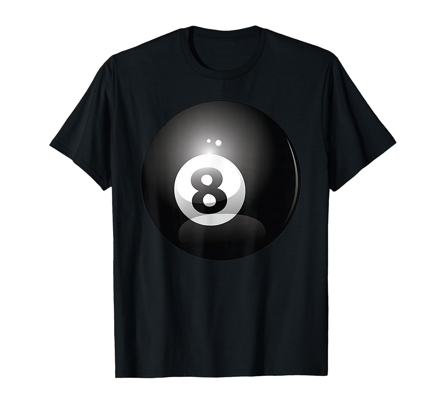 8 Ball Billiards Pool Player Eight Ball Lucky 8 T-Shirt