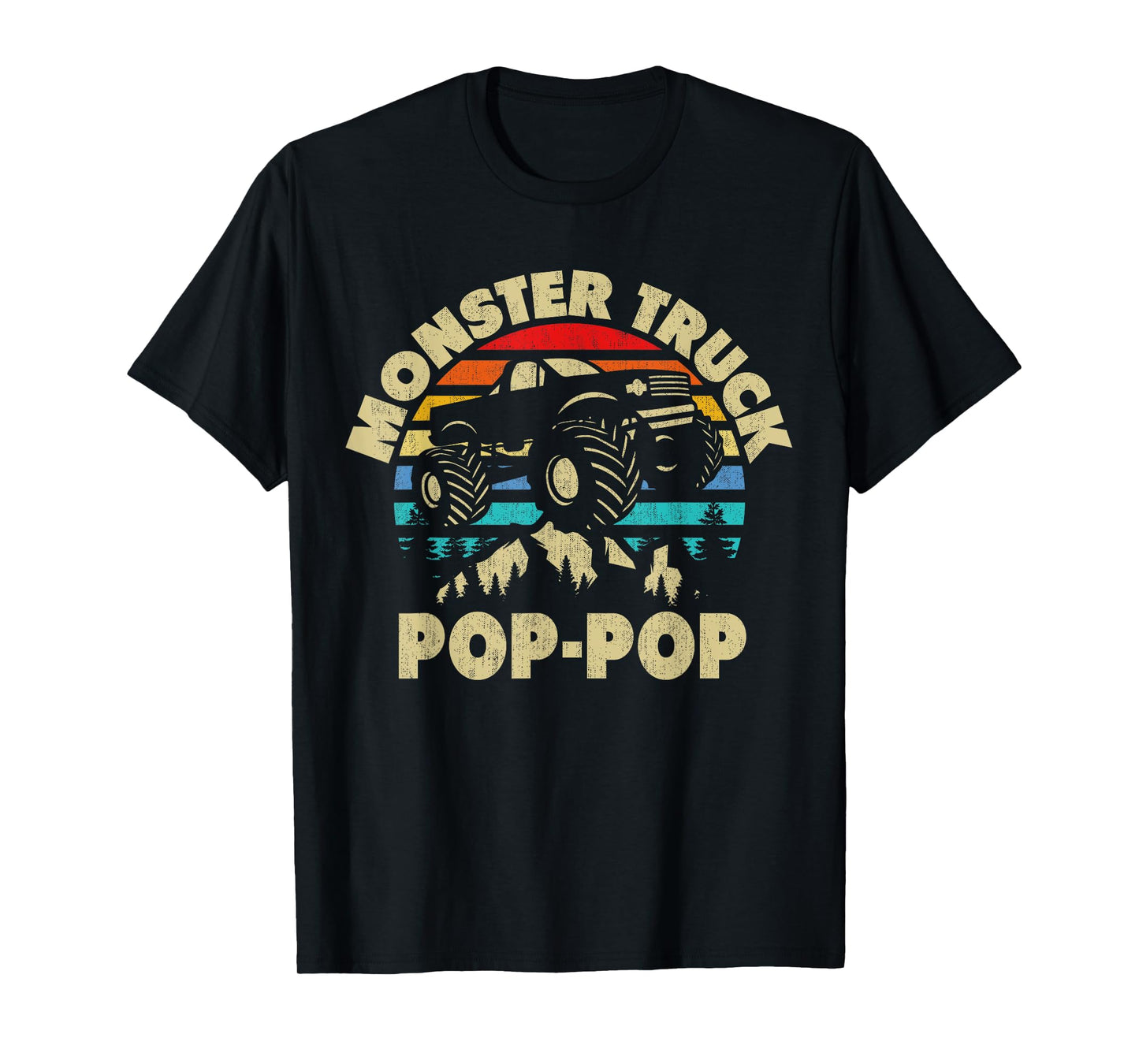 Monster Truck Pop-Pop Matching Family Monster Truck Grandpa T-Shirt