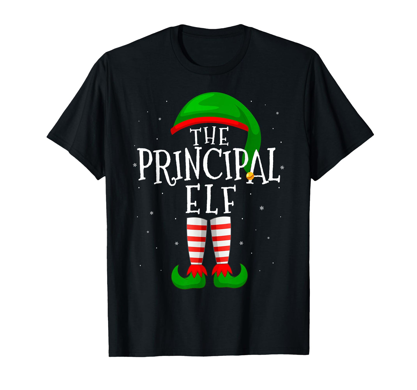 The Principal Elf Funny Matching Family Group Christmas T-Shirt