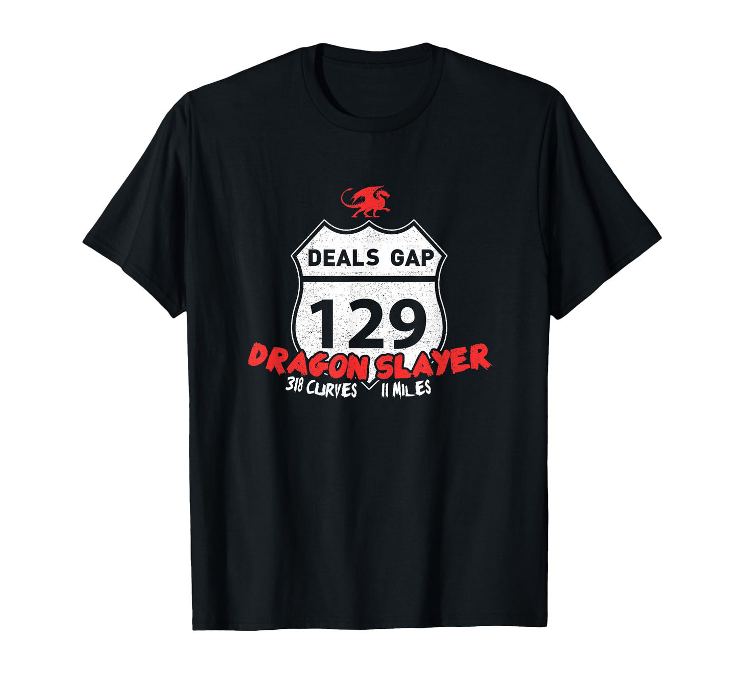 Tail of The Dragon US 129 "Dragon Slayer Motorcycle Shirt T-Shirt