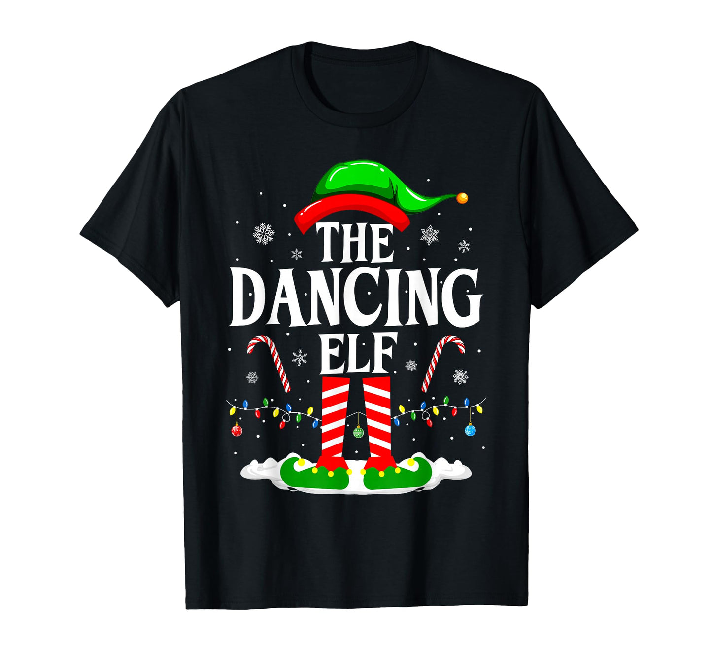 The Dancing Elf Xmas Funny Family Matching Group Christmas T-Shirt