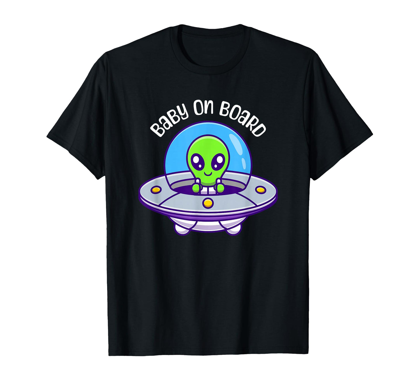 Cute Alien Baby On Board Pregnancy Announcement T-Shirt