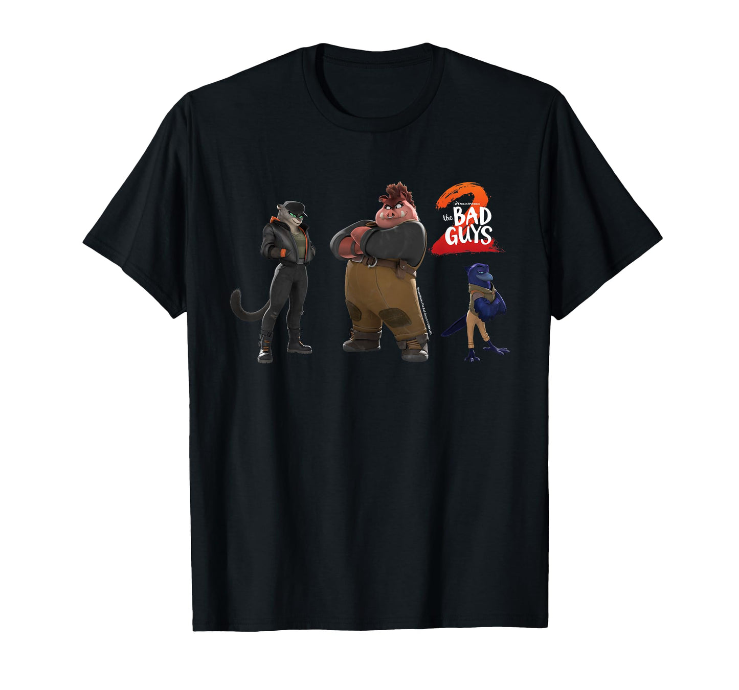 DreamWorks The Bad Guys 2 The Bad Girls T-Shirt
