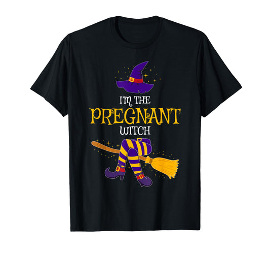 I’m The Pregnant Witch Family Matching Costume Halloween T-Shirt