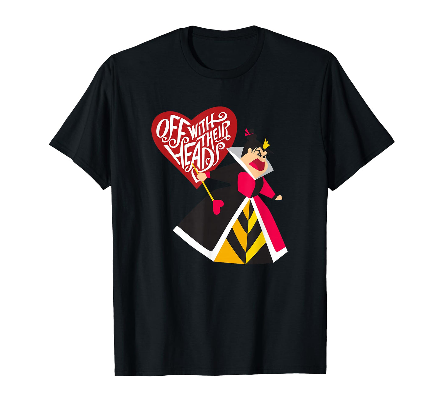 Alice in Wonderland Queen of Hearts Off with Their Heads T-Shirt