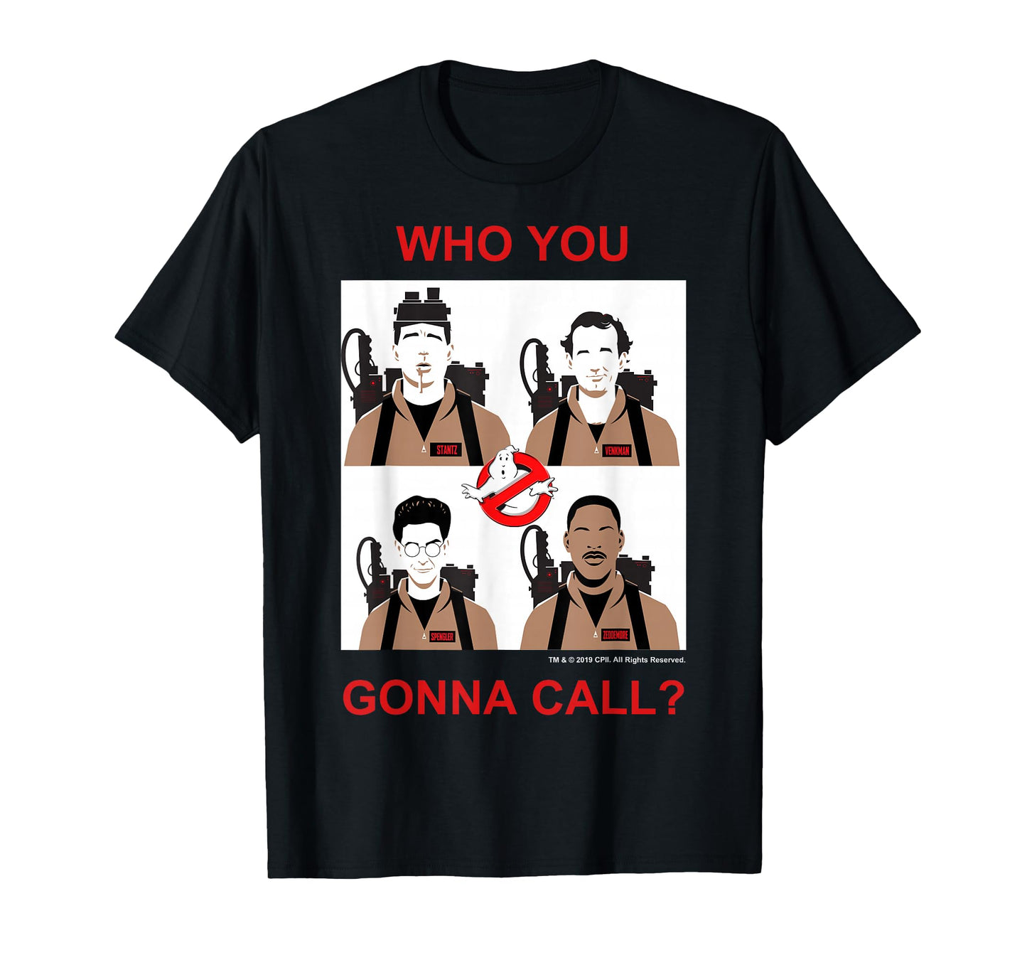 Ghostbusters Who You Gonna Call Group Shot Panels T-Shirt