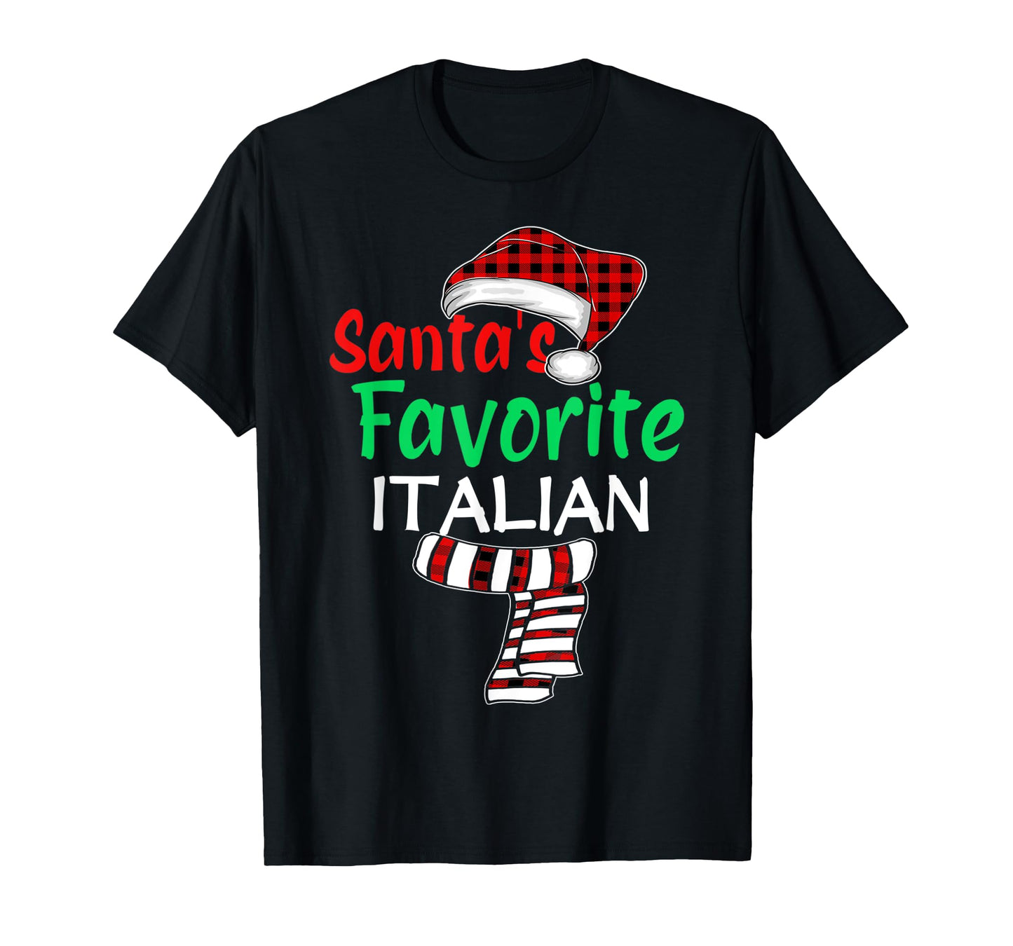Christmas Pajama Santa Claus Shirt, Santa's Favorite Italian T-Shirt