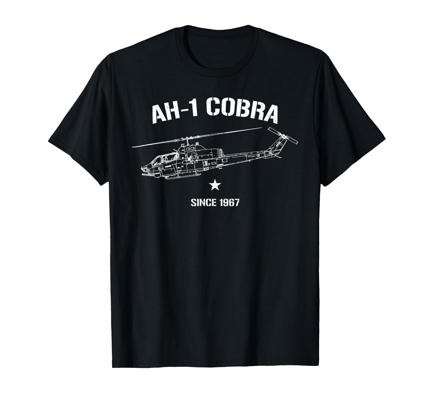 Super Cobra AH-1 Shirt Vintage Huey Military Helicopter Tee T-Shirt