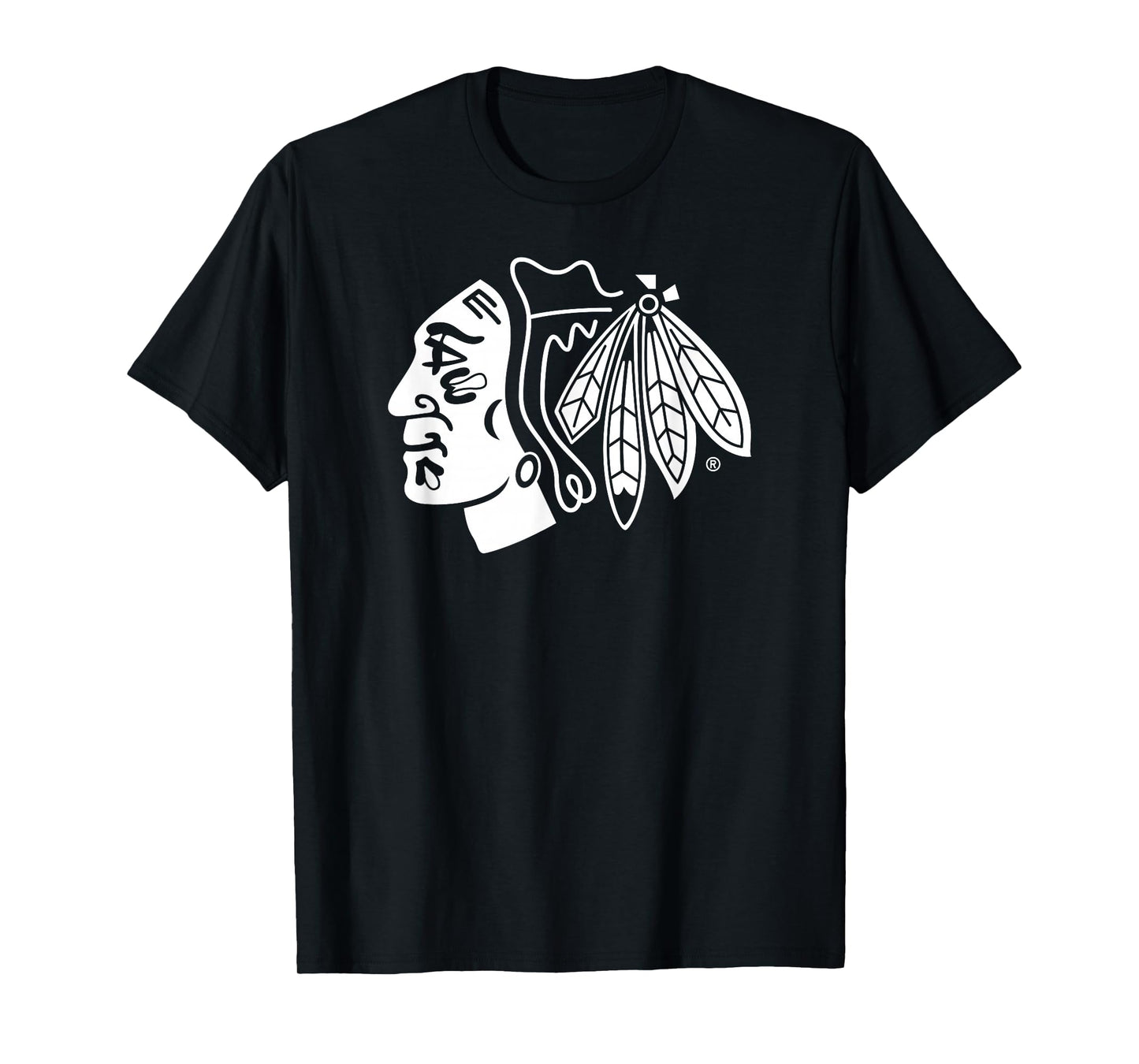 Chicago Blackhawks Two Tone Black NHL Officially Licensed T-Shirt