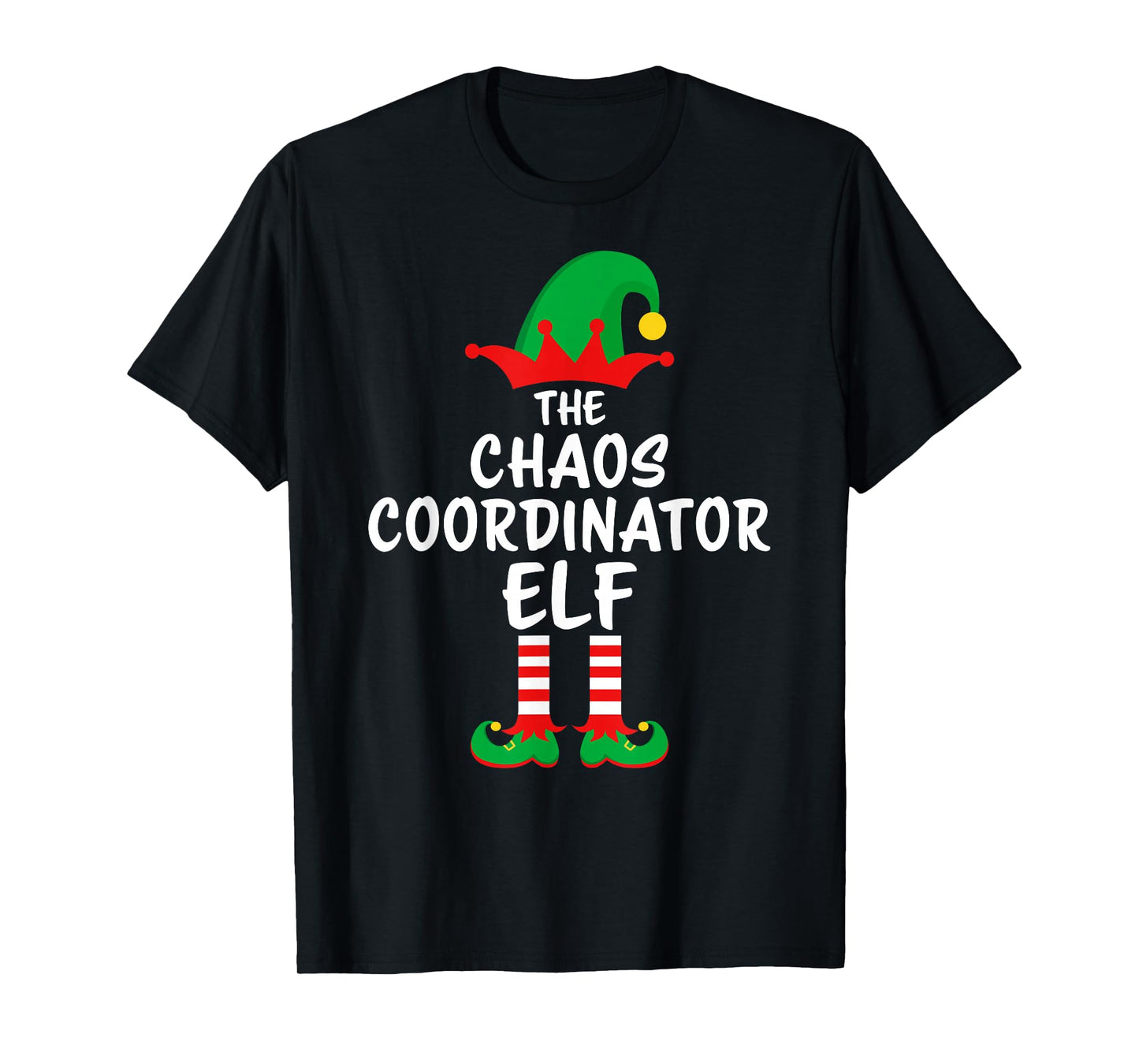 The Chaos Coordinator Elf Matching Family Christmas T-Shirt