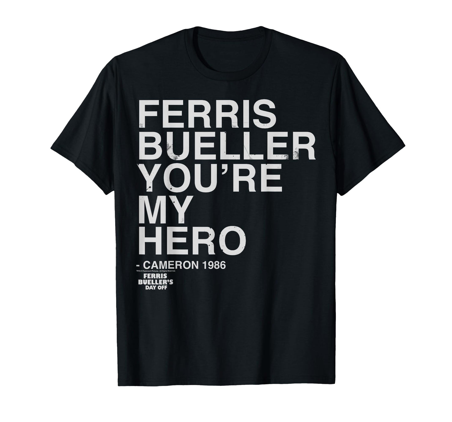 Ferris Bueller's Day Off You're My Hero Ferris Cameron T-Shirt