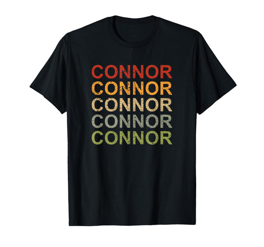 Retro Connor Personalized, Connor Name, Boy Man Connor T-Shirt