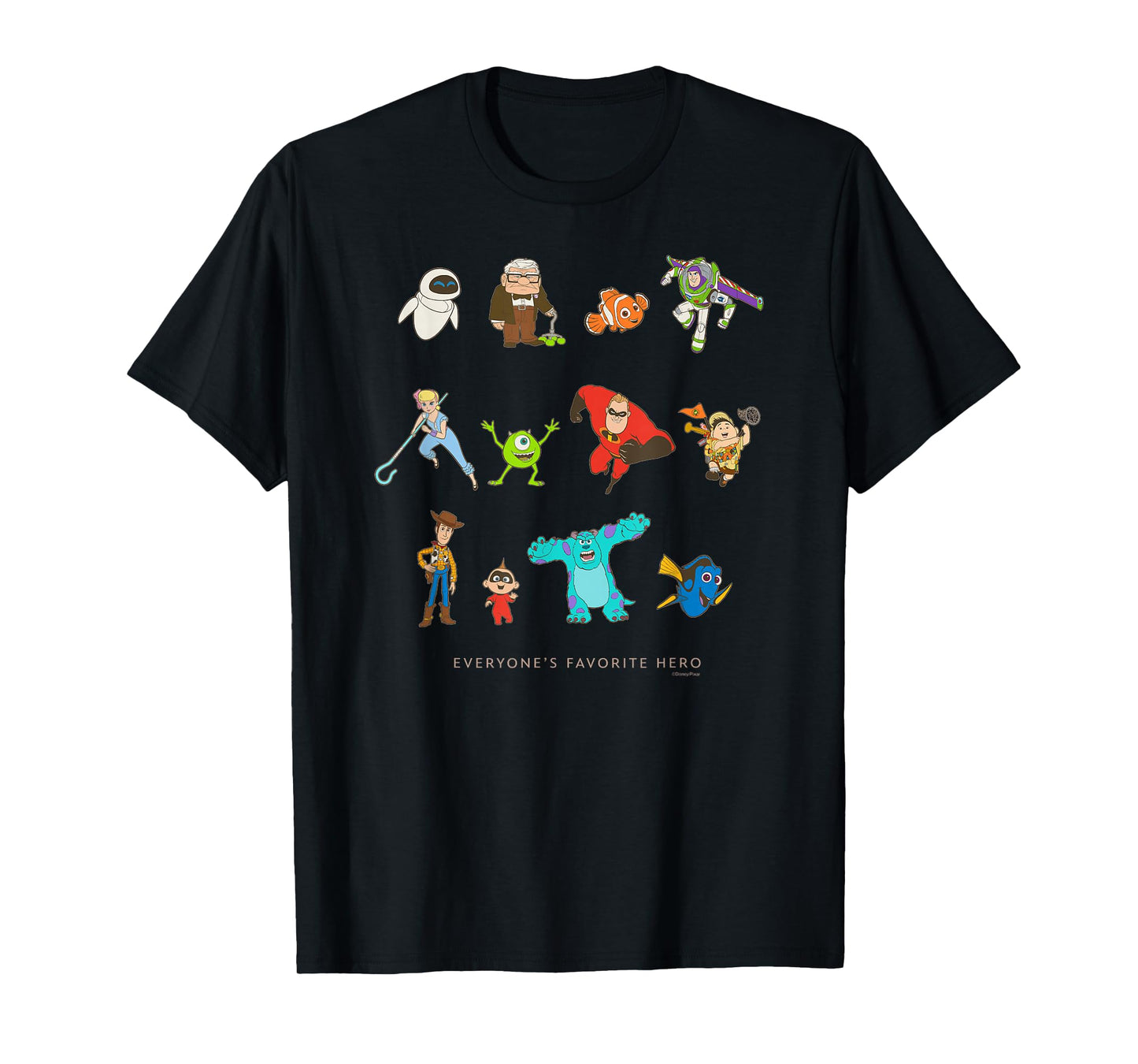 Disney and Pixar Character Everyone's Favorite Hero T-Shirt
