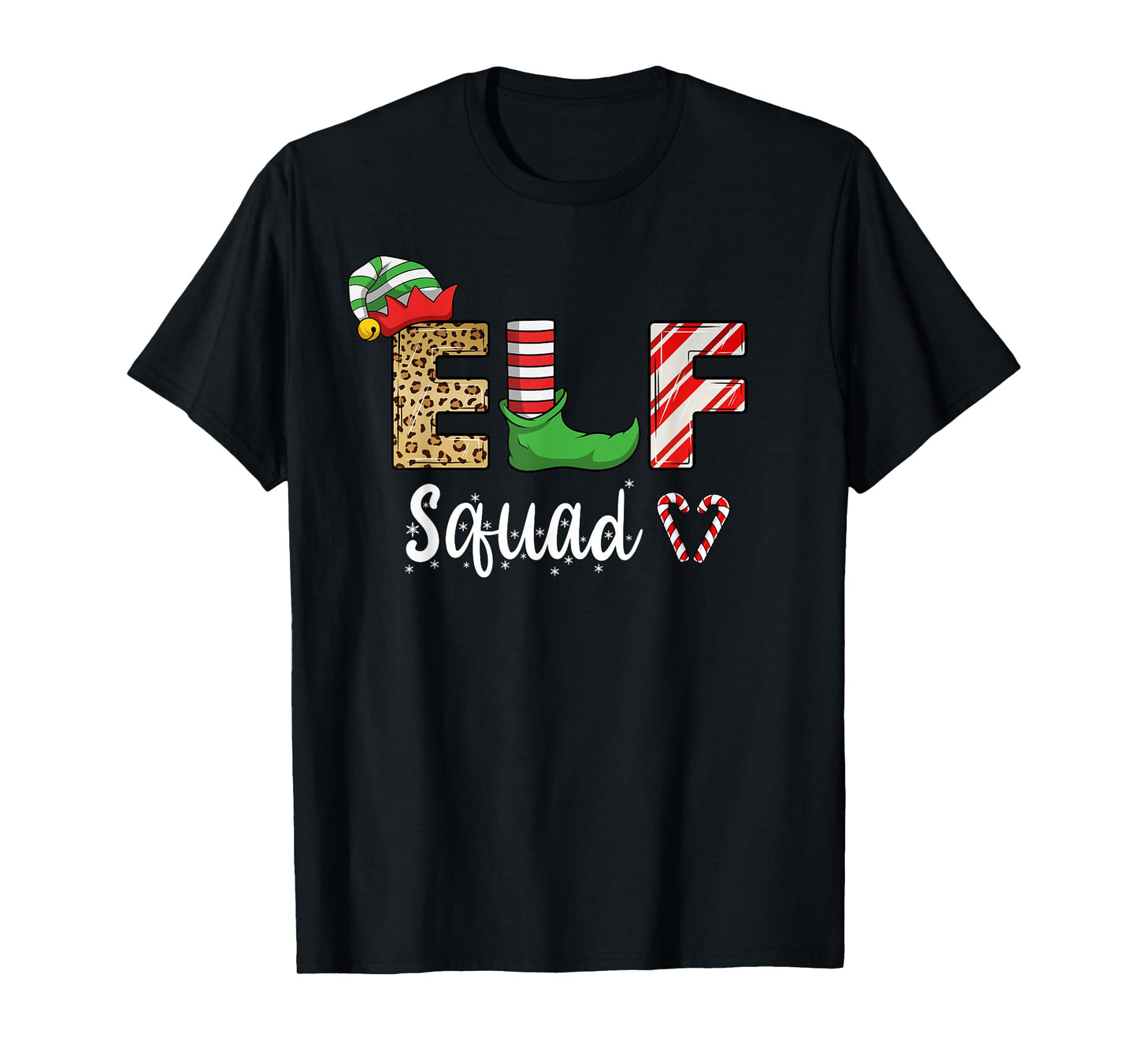 Elf Squad Christmas Matching Family Funny Elves Boys Girls T-Shirt