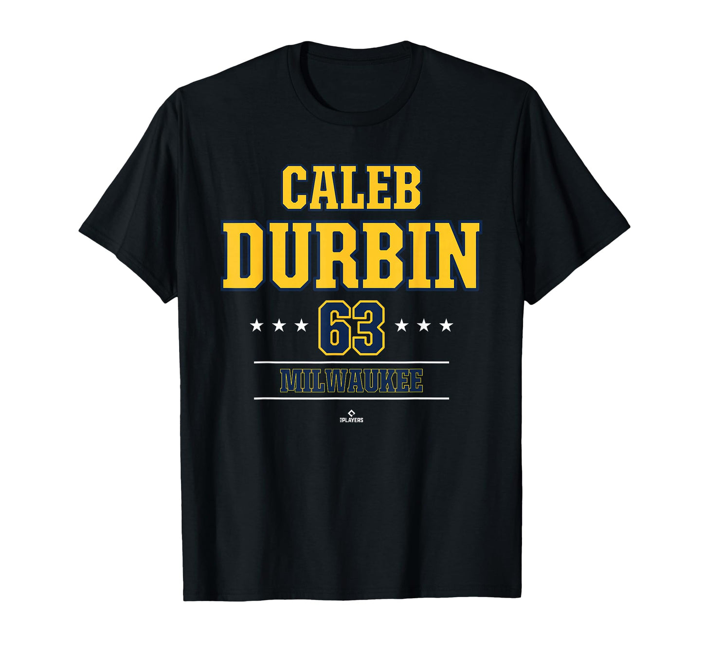 Baseball Star Caleb Durbin Milwaukee MLBPA T-Shirt