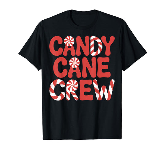 Candy Cane Crew Red White Lovers Group T-Shirt