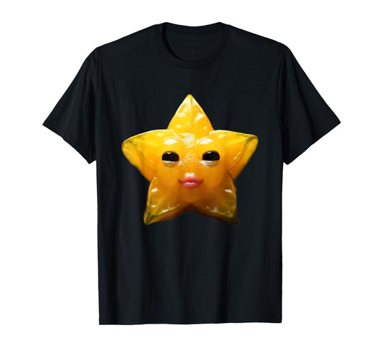 Niche Fruits Funny Ai Starfruit Monster gen z Brainrot Meme T-Shirt