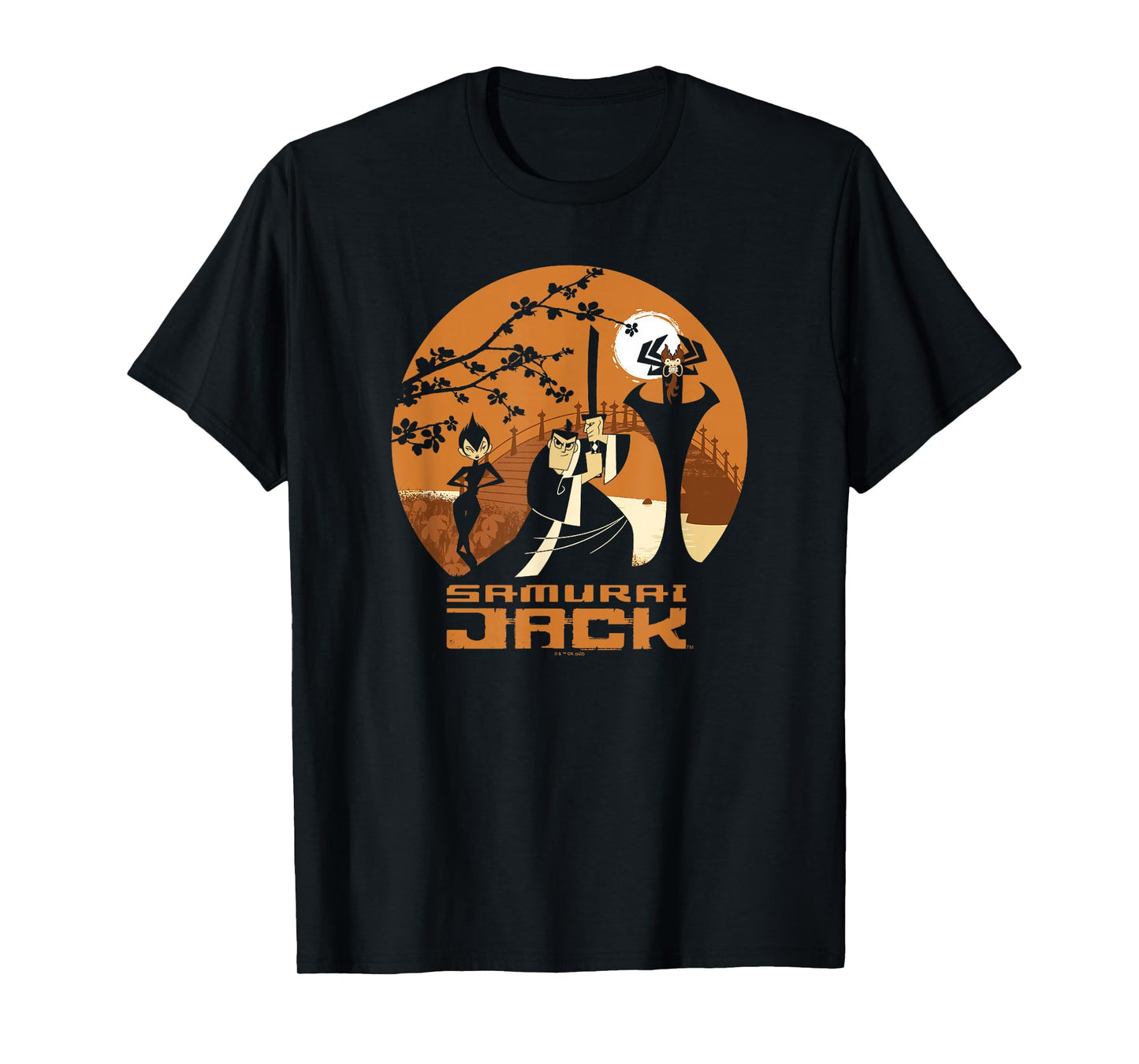 Samurai Jack Halloween Group Shot Character Poster T-Shirt