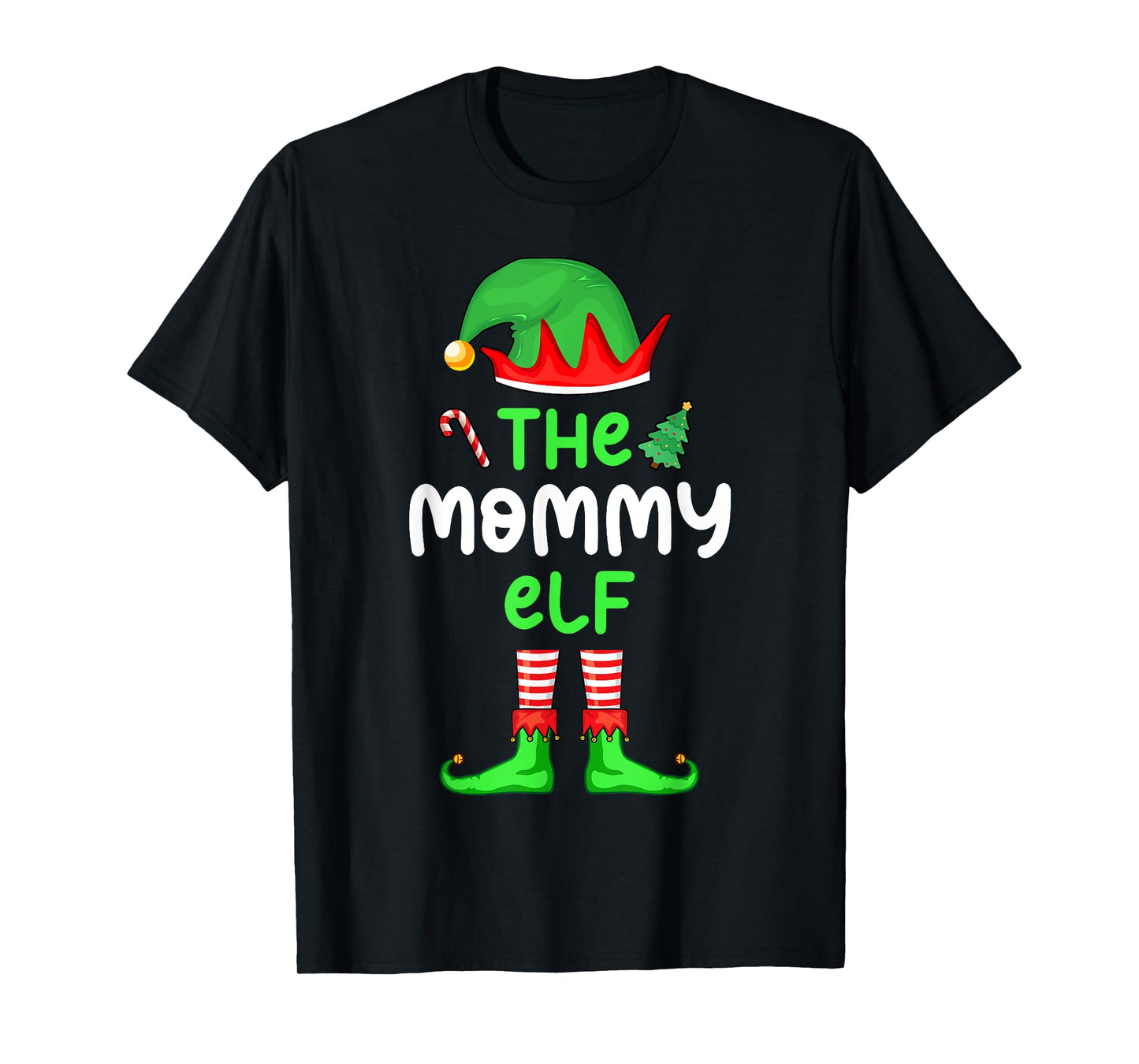 I'm The Mom Elf Christmas Family Matching Pajama Mommy Elf T-Shirt