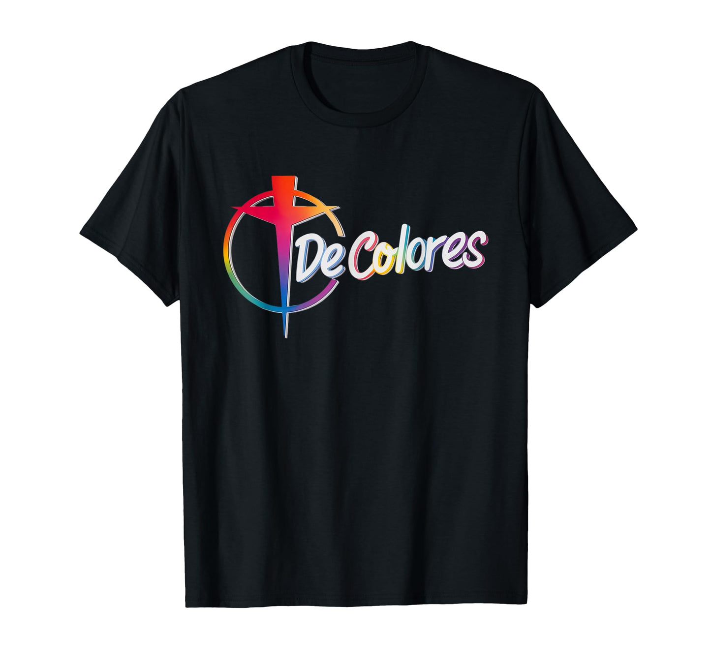 DeColores Cursillo Rainbow Rooster Catholic T-Shirt