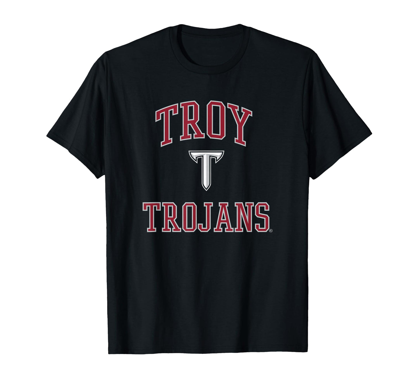 Troy Trojans Logo Black Officially Licensed T-Shirt