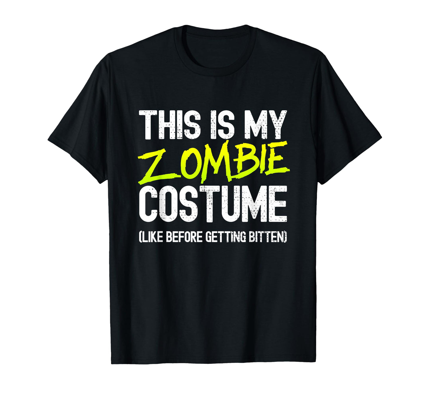 Zombie Costume Funny Easy Lazy Zombie Halloween Costume T-Shirt