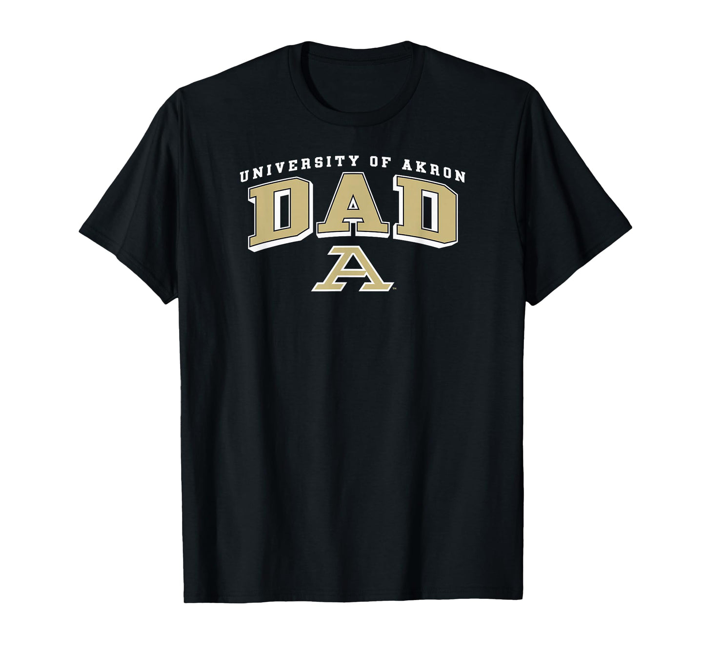 Akron Zips Dad Arch Navy Officially Licensed T-Shirt