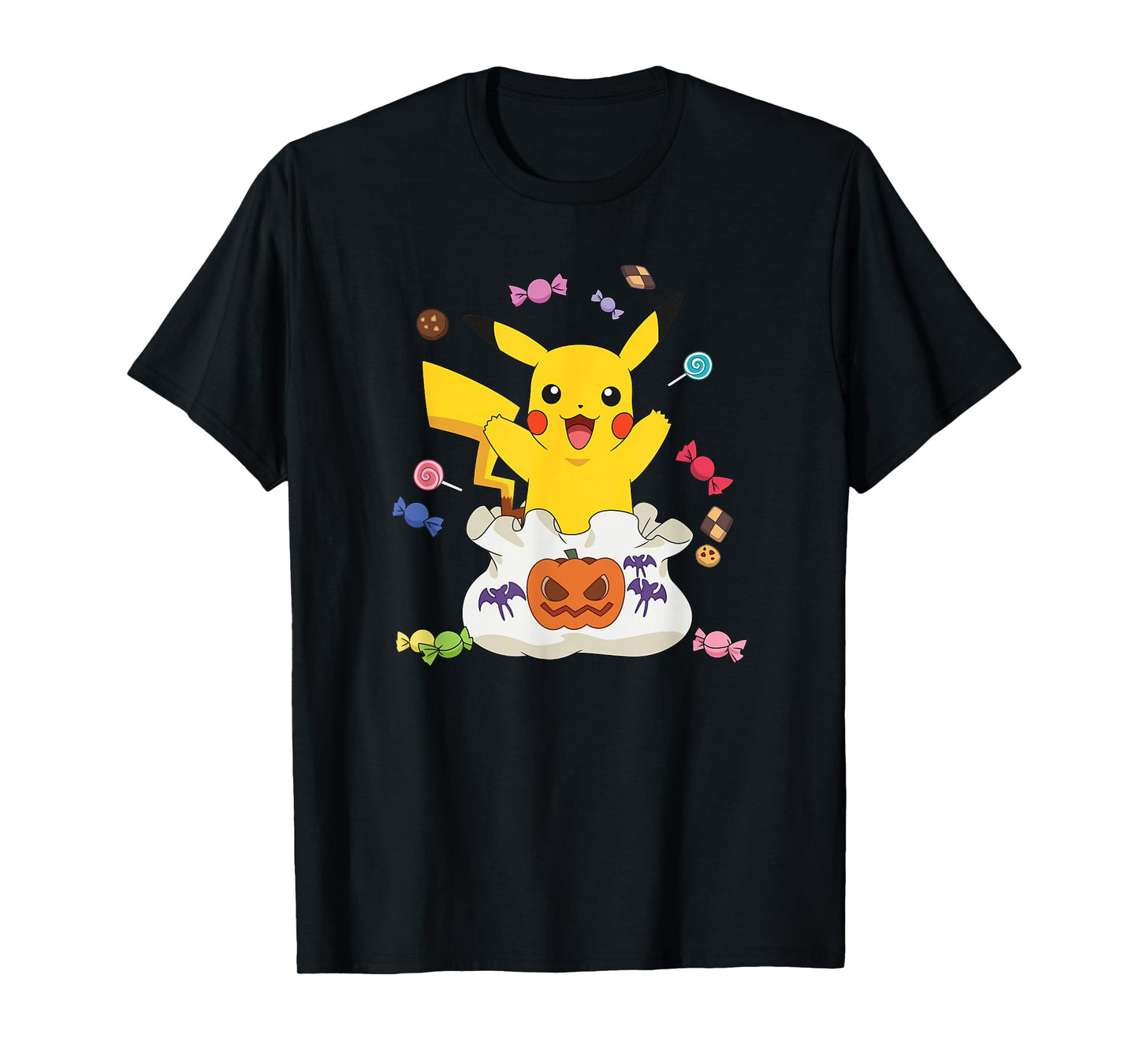 Pokémon Halloween Pikachu Candy Bag Surprise T-Shirt