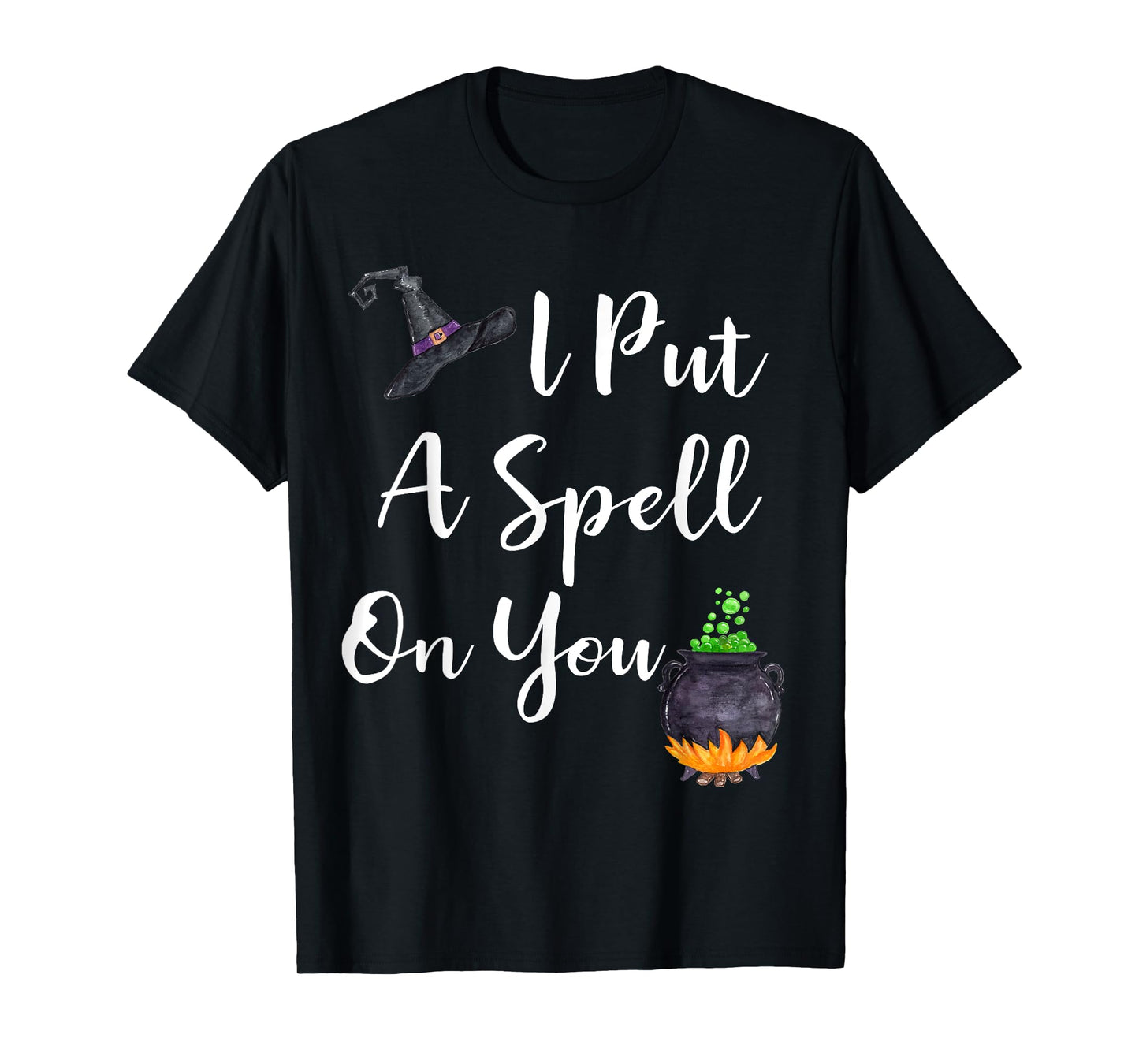 I Put a Spell on You T-Shirt for Women Halloween Witches Tee