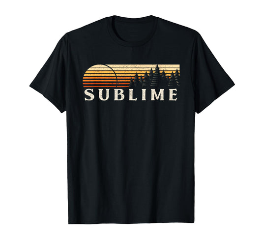 Sublime, TX Vintage Evergreen Sunset Eighties Retro T-Shirt