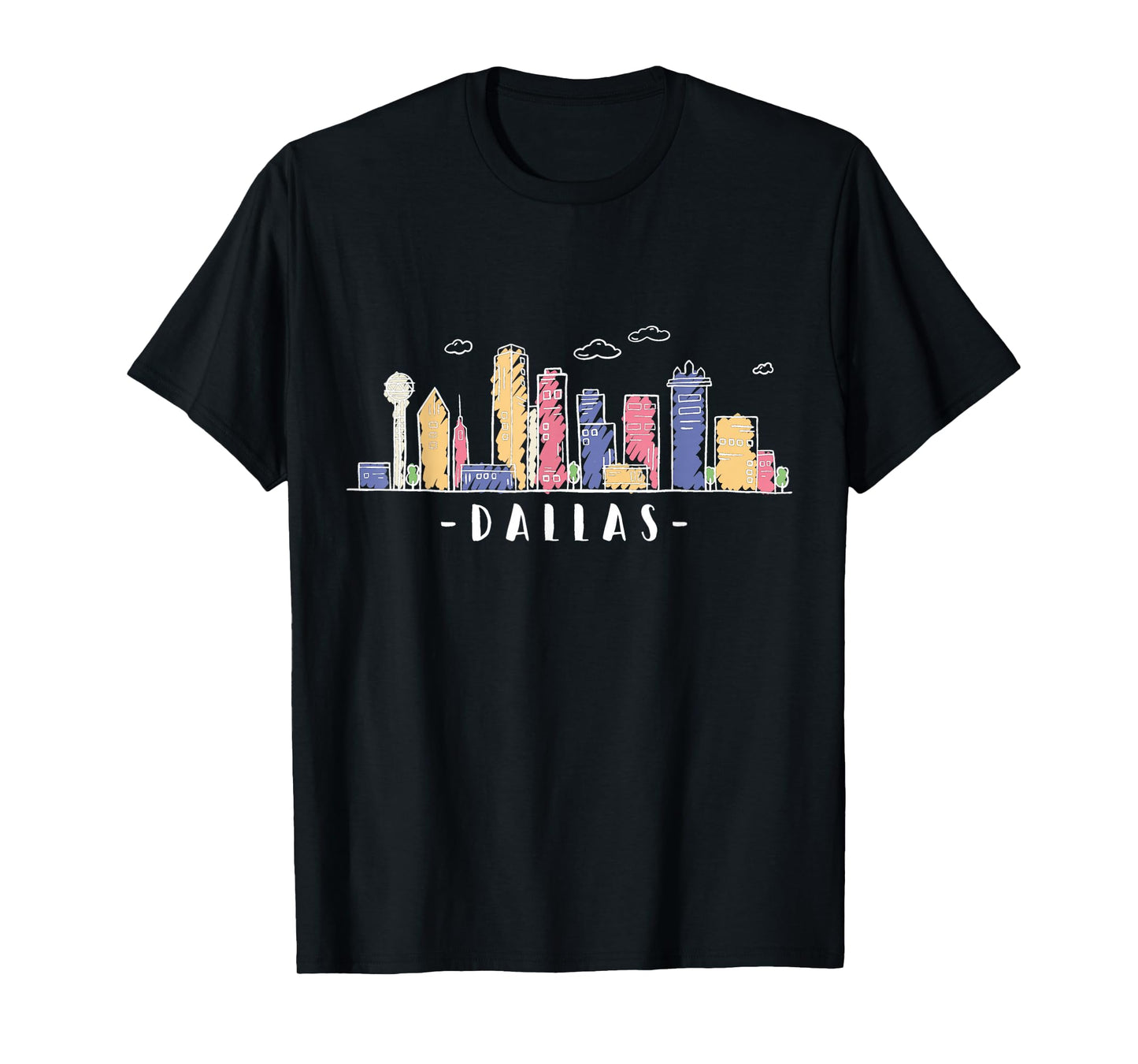 Dallas Texas Skyline Vintage Dallas TX T-Shirt