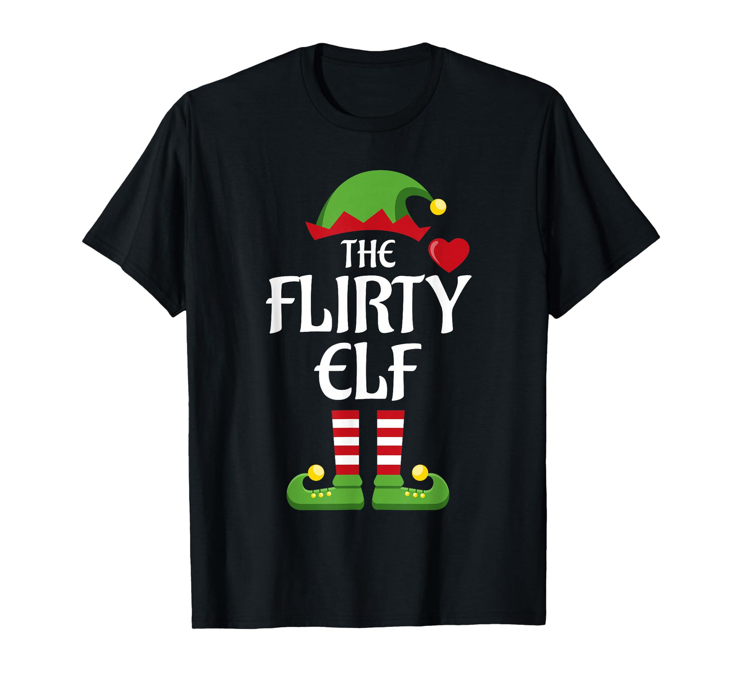 Flirty Elf Family Matching Group Christmas T-Shirt