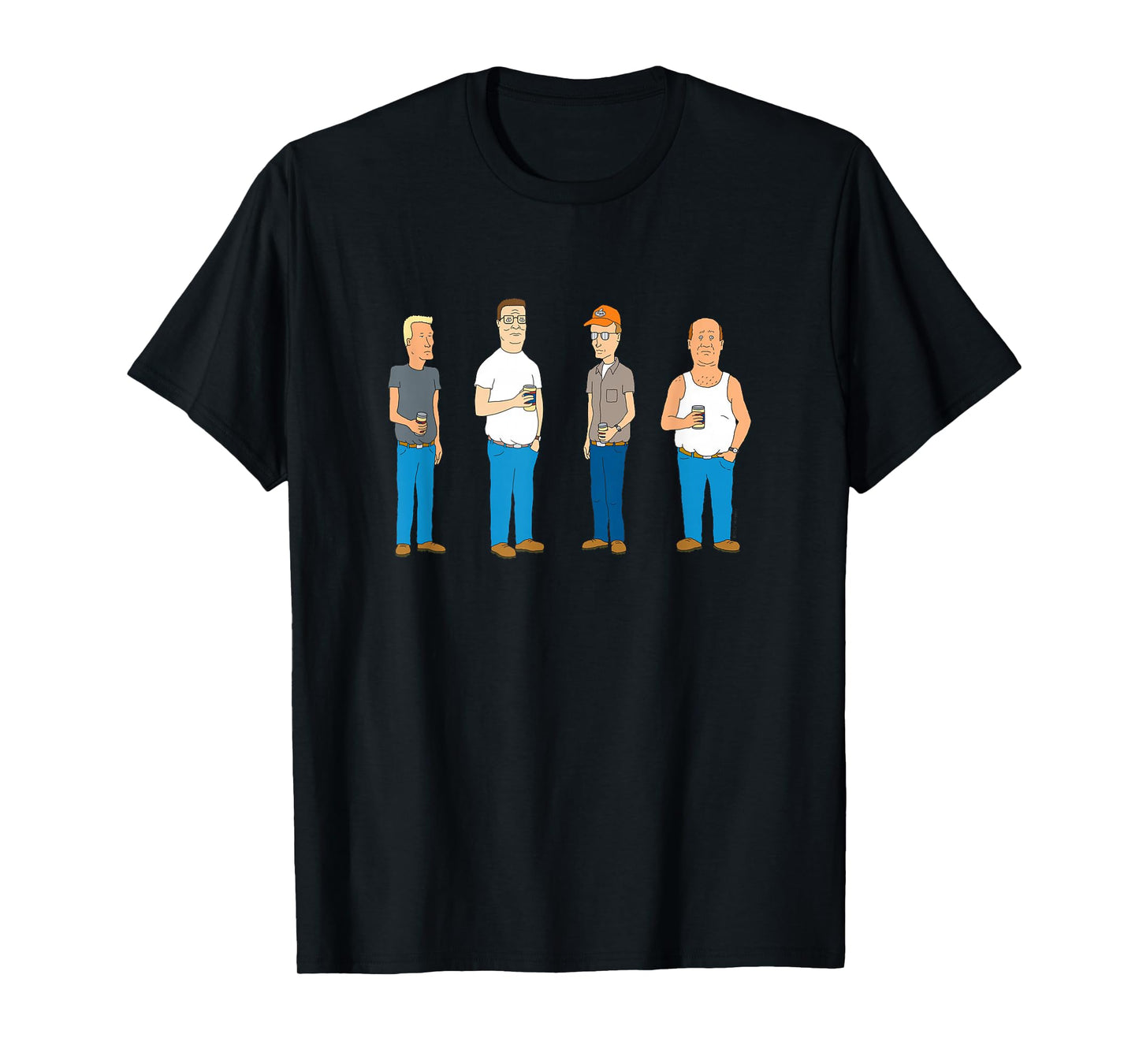 King of The Hill Four Guys in The Alley Cartoon T-Shirt