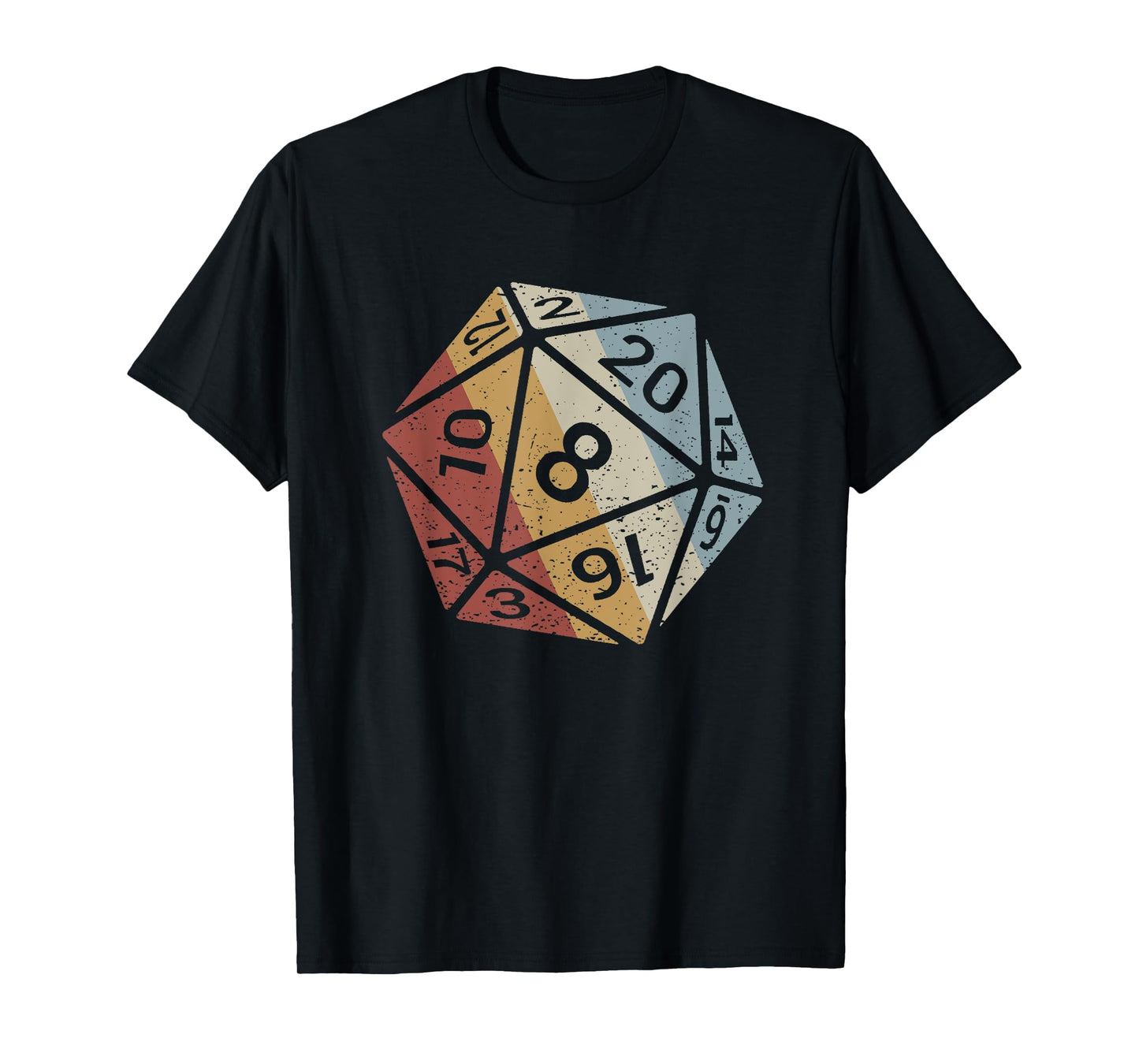 20 Sided Dice Retro Style Vintage T-Shirt