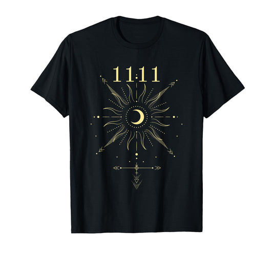 Angel Number 1111 Numerology Mystical Spiritual Number T-Shirt