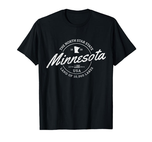 Minnesota North Star State Souvenir 10000 Lakes Gift T-Shirt