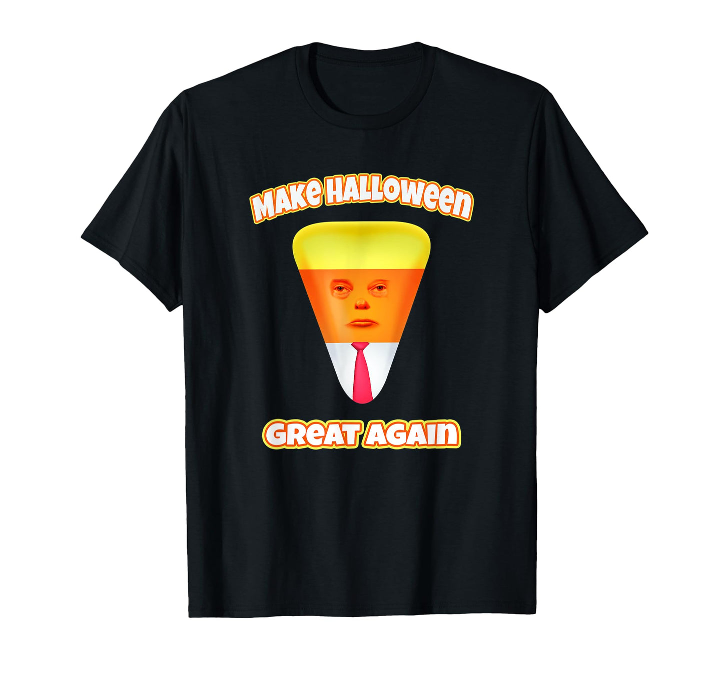 Funny Trump Halloween Costume Funny Candy Corn Halloween T-Shirt